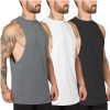 Men's Muscle Cut Off Gym Workout Stringer Tank Tops Bodybuilding Fitness T-Shirts