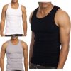 3 Pack Men's A-Shirt Tank Top Gym Workout Undershirt (Slim & Muscle Fit ONLY)