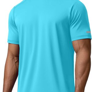 Athletic Shirts for Men Short Sleeve Quick Dry Workout Running Gym Sport Exercise Tee Moisture Wicking