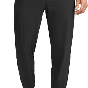 Men's Golf Joggers Pants with 5 Pockets Slim Fit Stretch Sweatpants Running Travel Dress Work Pants for Men