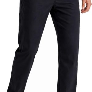 Mens Work Pants - Lightweight Stretch Moisture Wicking Golf Pants for Work - Comfortable Casual Dress Pants for Men