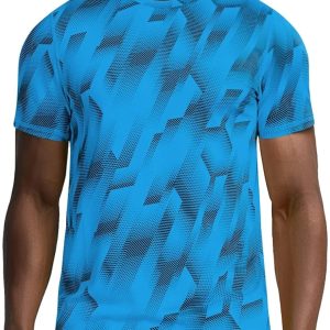 Workout Shirts for Men Quick Dry-Moisture Wicking Gym Running Athletic T-Shirts Short Sleeve Fitted Tee